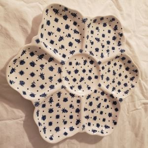 Large Shabby Chic Divided Serving Platter